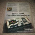 Tandberg TCD-310 Tape Deck Ad from 1974,mint!