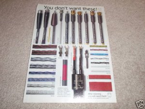 Kimber Kable Entire Line Ad, 1996, very nice!