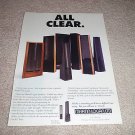 Martin Logan entire line Ad from 1994, beautiful!