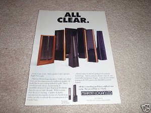 Martin Logan entire line Ad from 1994, beautiful!