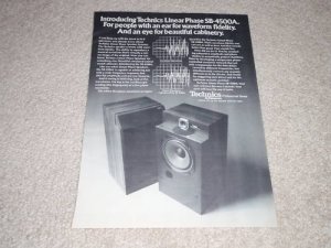 Technics SB-4500A Speaker Ad, 1978, Article