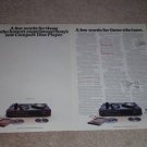 Sony CDP-302 II Cd PLayer Ad,2 pgs,Article,1985, RARE!