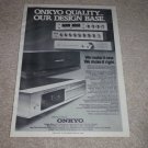 Onkyo M-505 Amplifier,T909 Tuner, P-303 Pre Ad,1978