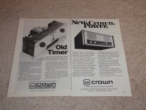 Crown Amplifier Ads, DC-300, SA2, Article,specs, 2 Ads