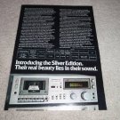 Technics M44 Cassette Deck Ad from 1979, specs, article