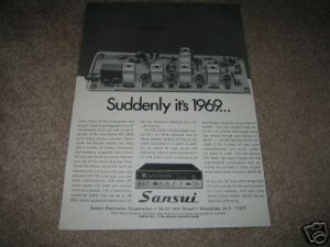 Sansui MD 5000 Receiver Ad from 1968, perfect