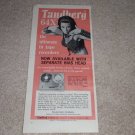 Tandberg 64x Open Reel Ad, 1968, Specs, Article,6"x11"