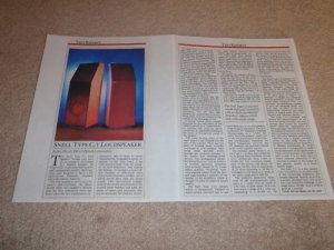 Snell Type C/I Speaker Review,2 pgs, 1983, Full Test