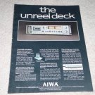 Aiwa Ad-6900u Cassette Ad, specs, article,color,1978