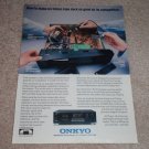 Onkyo TA-R500 Cassette Deck Ad, 1990, inside view!