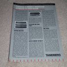 Tandberg TPA 3016 Amp,3018a Pre, Article, Ad 1986