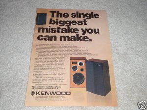 Kenwood LS-407b Speaker Ad from 1978,color, article