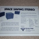 Cerwin Vega 320MT Sub/Sat Ad,1974,Specs,Article, RARE!