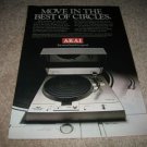 Akai AP-Q60 Turntable Ad from 1980