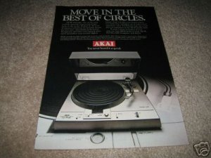 Akai AP-Q60 Turntable Ad from 1980