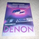 Denon DCD-1000,1100,1500 Ad from 1985,RARE!