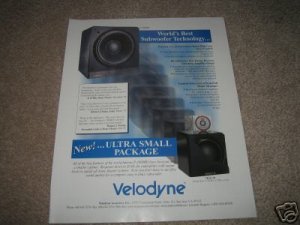 Velodyne HGS Series Subwoofer Ad from 1997,Article,Spec
