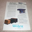 Velodyne ULD Series,HGS Series Sub Ad from 1992