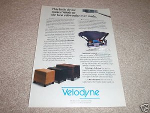 Velodyne ULD Series,HGS Series Sub Ad from 1992