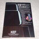 KEF 105.4 Speaker Ad, 1982, RARE! Article, Reference