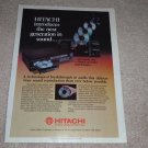 Hitachi DA-1000, DA-800 CD Player Ad, 1983, Article
