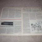 Threshold CAS-1 Amplifier Review,2 pgs,full test,RARE!