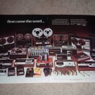 Sony Entire Line Tape Decks Ad,Open Reel,Cassette 1974