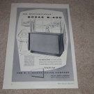 Bozak B-400 Speaker AD, 1957,Specs,Article, Beautiful!