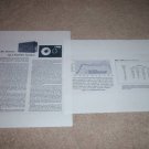 JBL L 100 Speaker Review, 1971, 2 pgs, Full Test