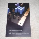 VAC Tube Amplifier Ad, 1990, 6"x9"