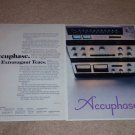 Accuphase Ad,F-300 Amp,C-200 Pre,T-100 Tuner,1974,2 pgs