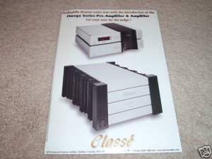 Classe OMEGA Series Amp and Preamp AD from 2000, RARE!