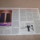 Design Acoustics PS-103 Speaker Review, 1987, Full Test