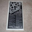 Revox Mark III Open Reel Ad,1967,mint,Article ,Features