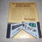 Technics RS-676us, 610us Cassette Deck Ad from 1973