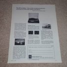 AR Turntable Ad, 1972, Articles, Info, Rare Ad!