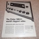 Fisher 500-c Receiver Ad from 1964, specs, NICE!