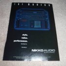 Nikko Audio Alpha 450 Amp,Beta 508,Gamma 30 Ad, 1988