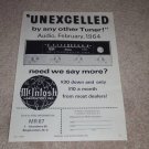 McIntosh MR 67 Tube Tuner Ad, 1964, Rare Ad! Beautiful!