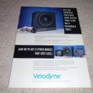 Velodyne F-1800r Subwoofer Ad from 1997, RARE!