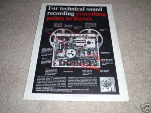 Revox Model 77 Inside view Ad from 1968