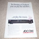 Adcom GCD-575 CD player Ad from 1991