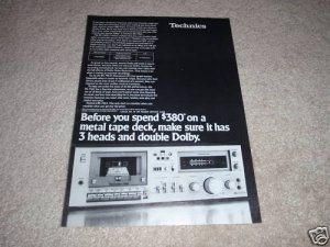 Technics RS-m63 Cassette Deck Ad from 1979