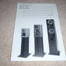 ProAc Studio 200,100,Tablette 3 Speaker Ad from 1994