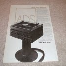 ADS P2 Turntable Ad, C2, R1 Receiver, Cassette Ad 1982