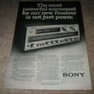 Sony STR-V7 Receiver Ad from 1979, 300 watts,fm tuner