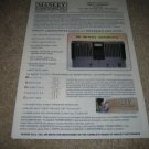 Manley Labs 880/400 Watt Monoblock Amp Ad from 1994