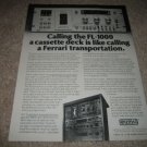 Eumig FL-1000 Pro Cassette Deck Ad from 1979