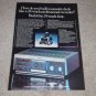 Revox B710 Cassette Ad, 1981, Color, Article, Beautiful