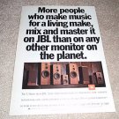 JBL L Series Speaker Ad from 1990